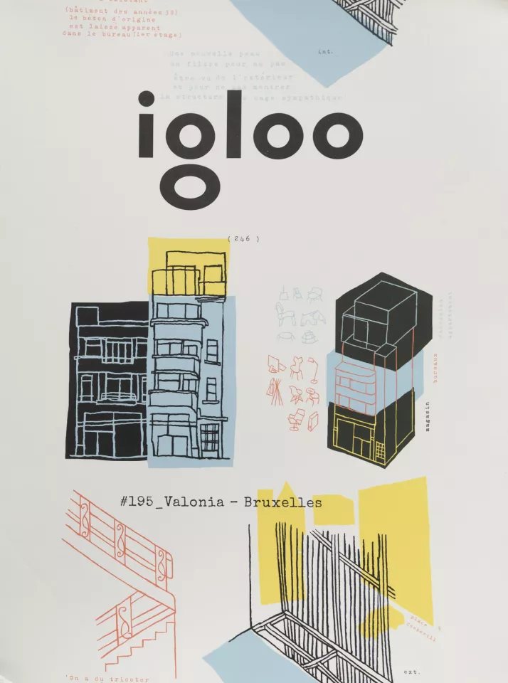 AVRIL 2020 - Publication dans le n°195 de la revue d'architecture IGLOO du projet de logements sociaux à l'Arsenal de Pont à Celles
