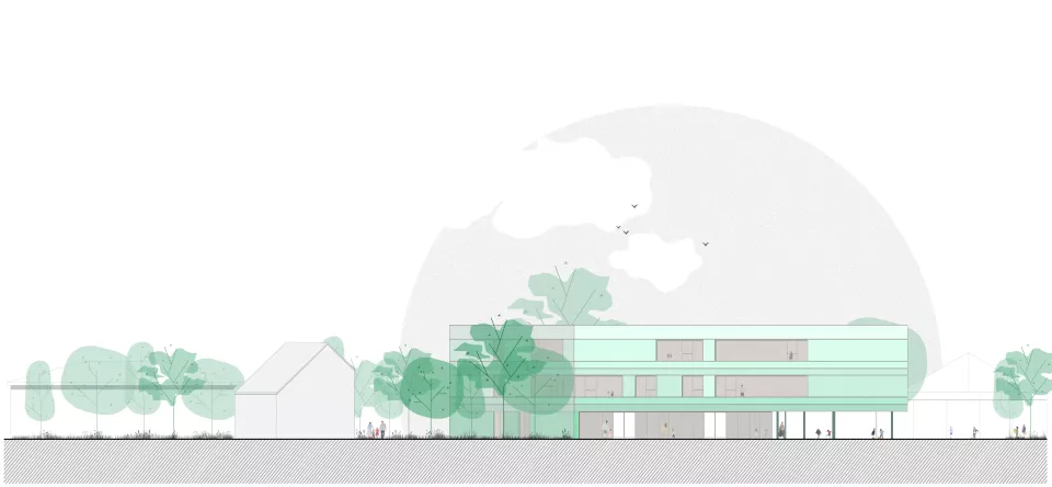 AOUT 2021 – Notre proposition pour l'extension de l'école fondamentale du Sart Tilman à Liège