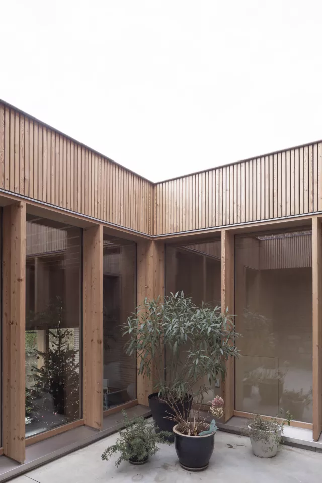 LRArchitectes extension habitation durable ossature bois Ciney Namur