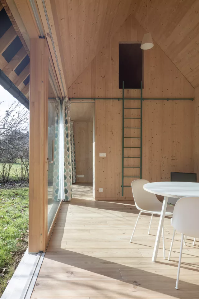 Lrarchitectes gite Sovet Condroz Namur ossature bois bardage