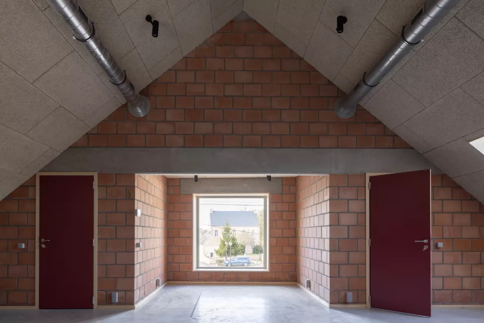Lrarchitectes transformation grange en salle de village fête Tourinnes walhain